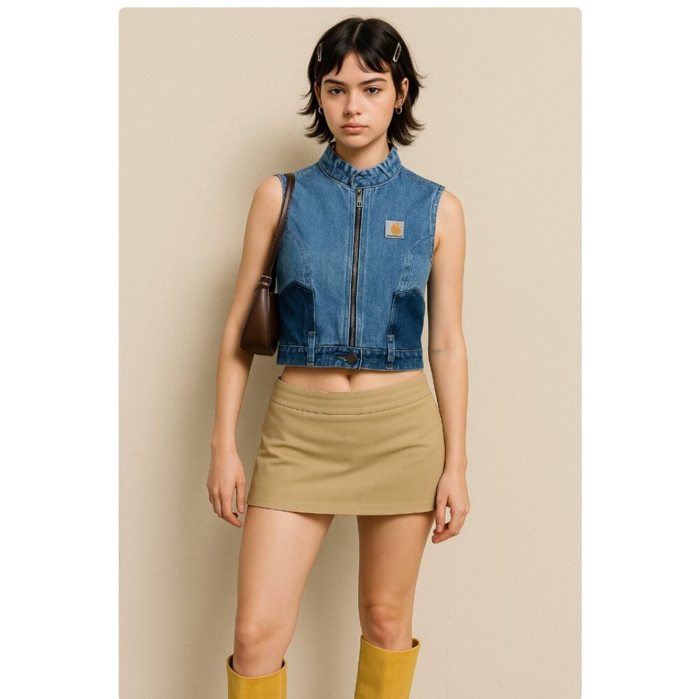 Carhartt Blue Denim Vest